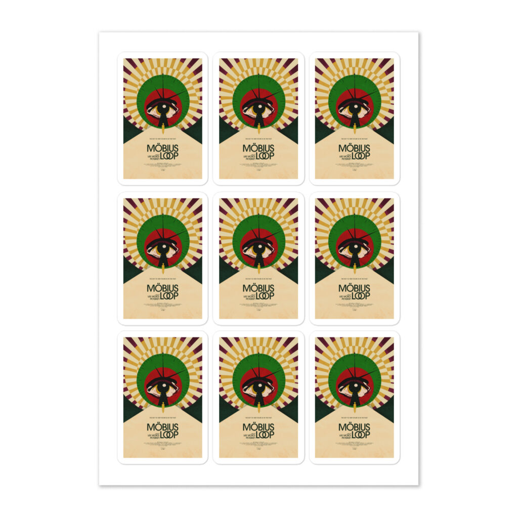 Möbius Loop Sticker Sheet 9x